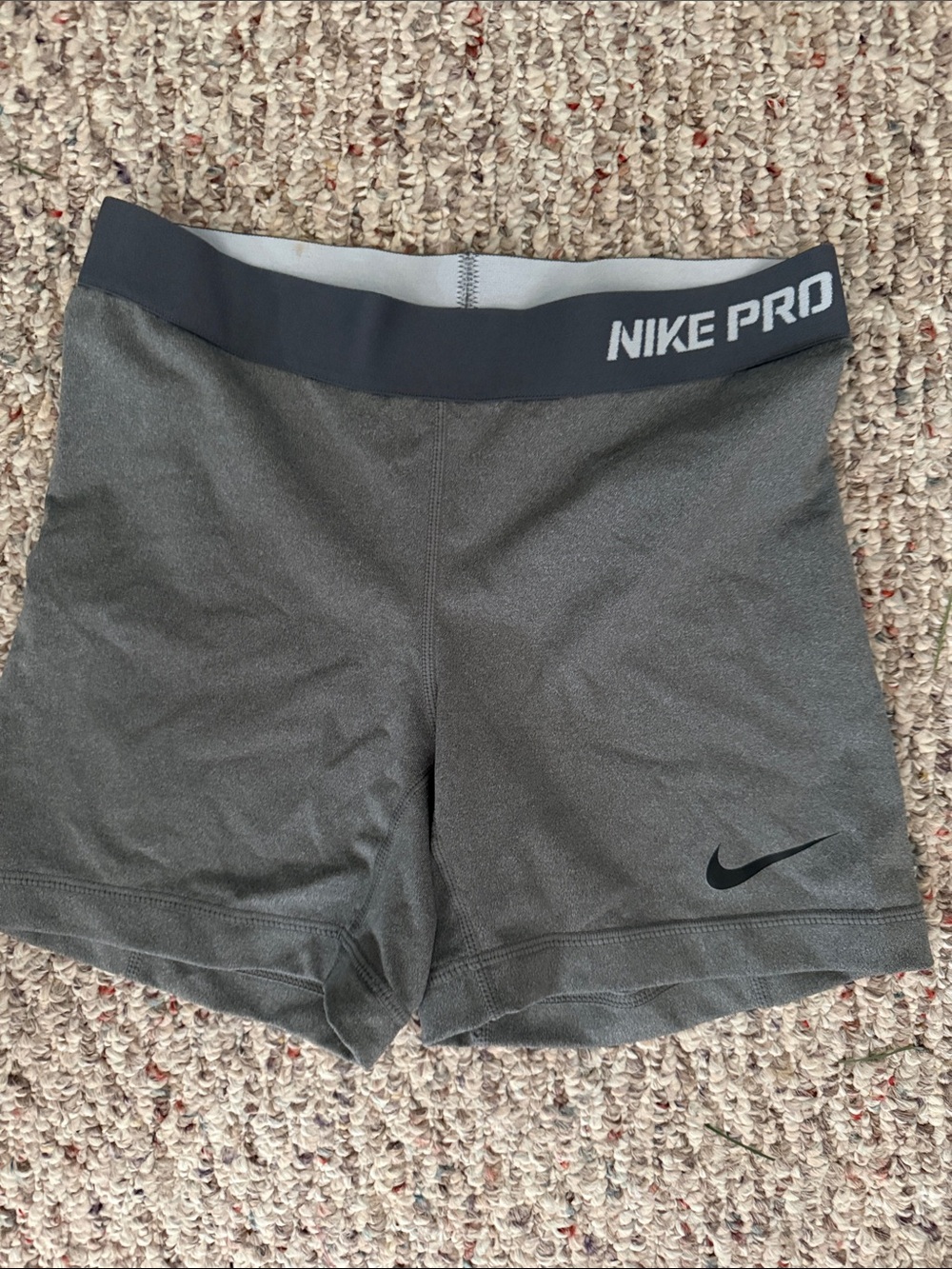 Nike Pro Women's Dark Gray Athletic Bike Shorts